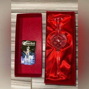 Waterford Crystal Vintage Spire Tree Topper Christmas Ireland In Box - 1980s Era